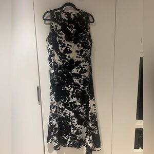 Victor Alfaro Monochrome High-Low Dress
